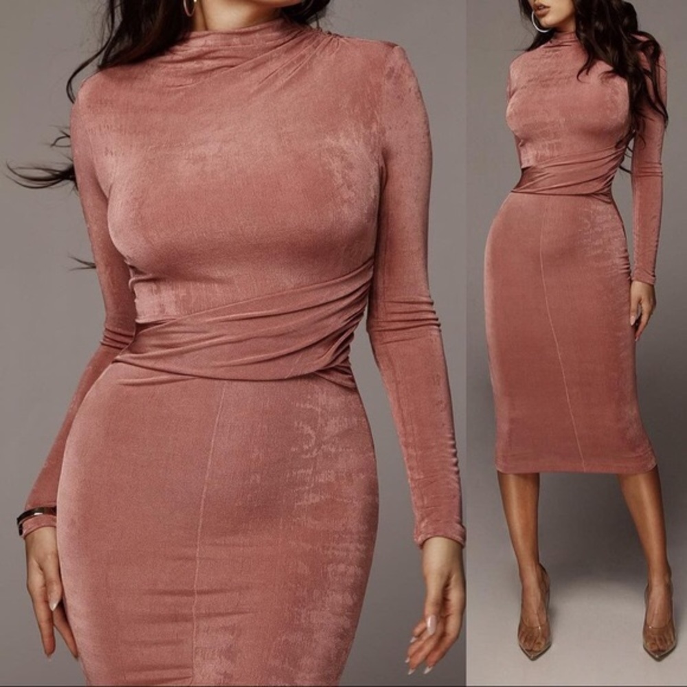 Mauve Vida Front Tie Dress Jluxlabel Small NWT